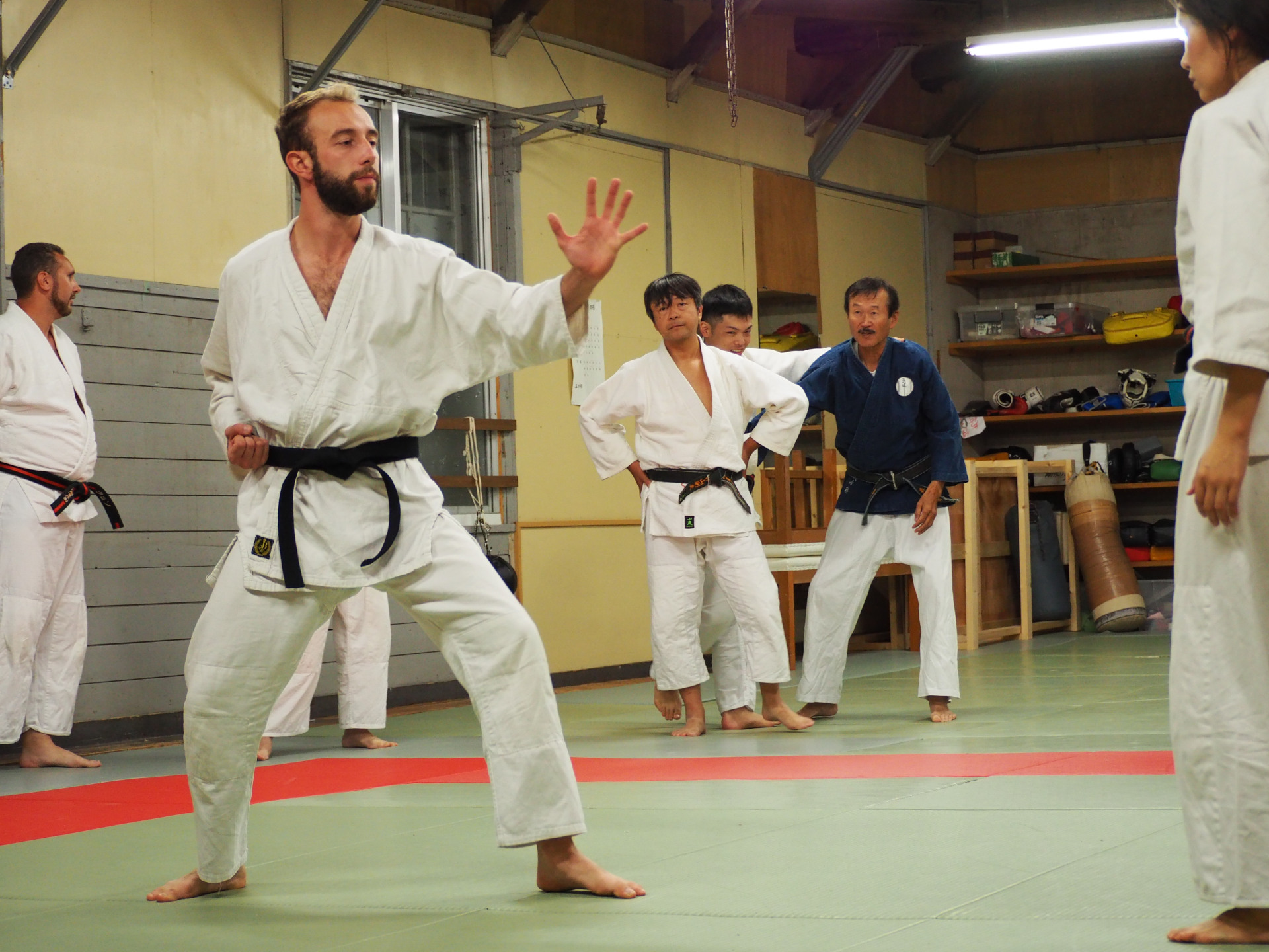 Pratique au dojo